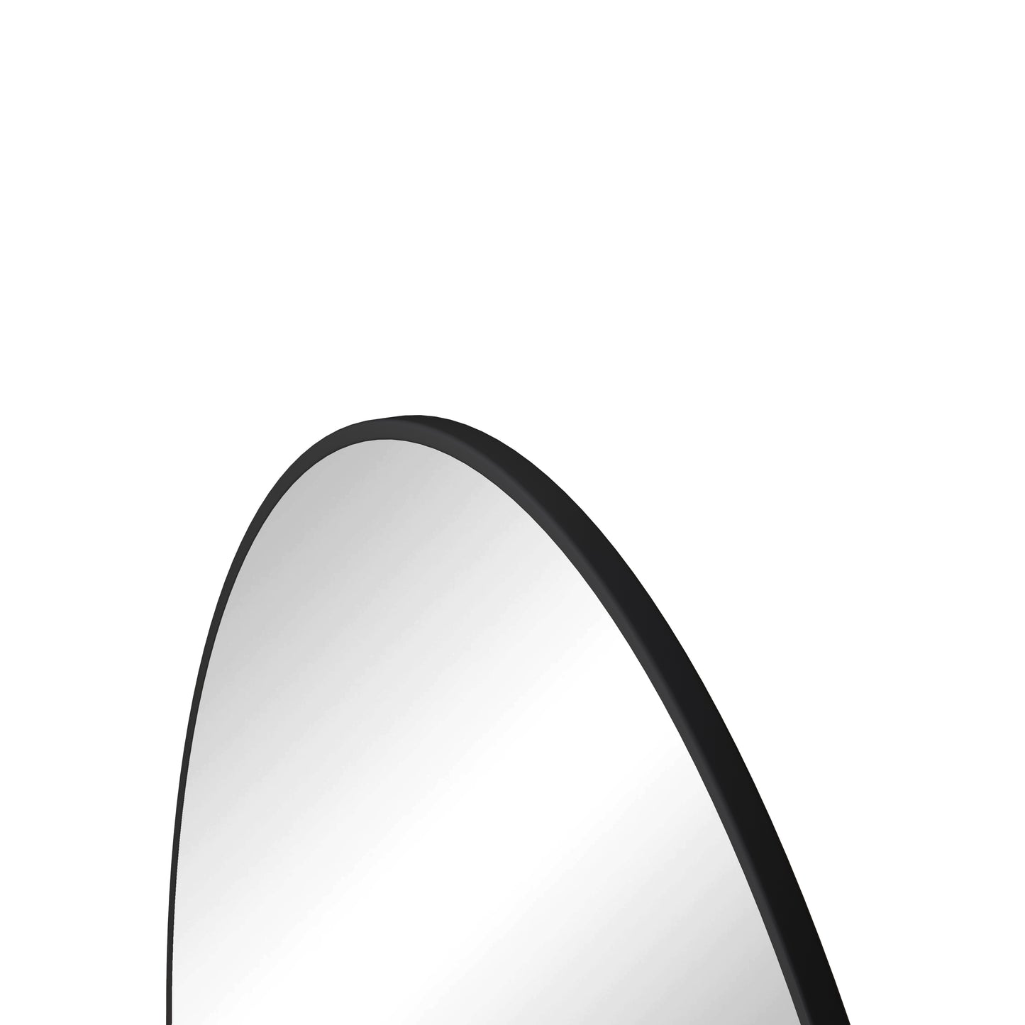 Black Circular Wall Mirror