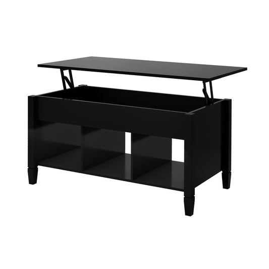 Lift Top Storage Coffee Table-Black