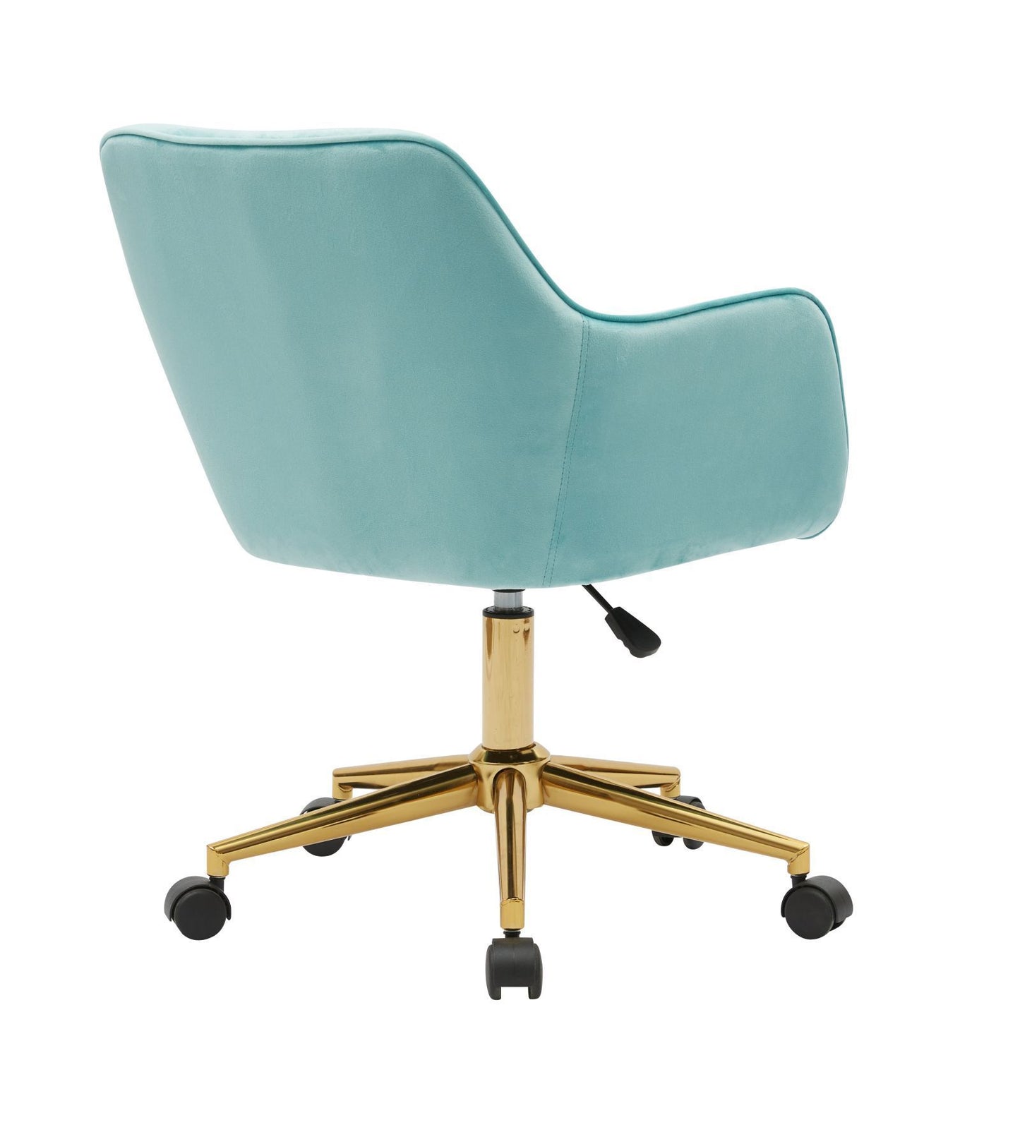 Modern Velvet Adjustable Office Chair with Wheels