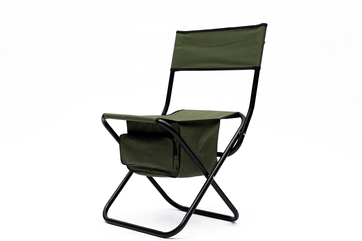 2-piece Folding Outdoor Camping Chair Set with Storage Bag