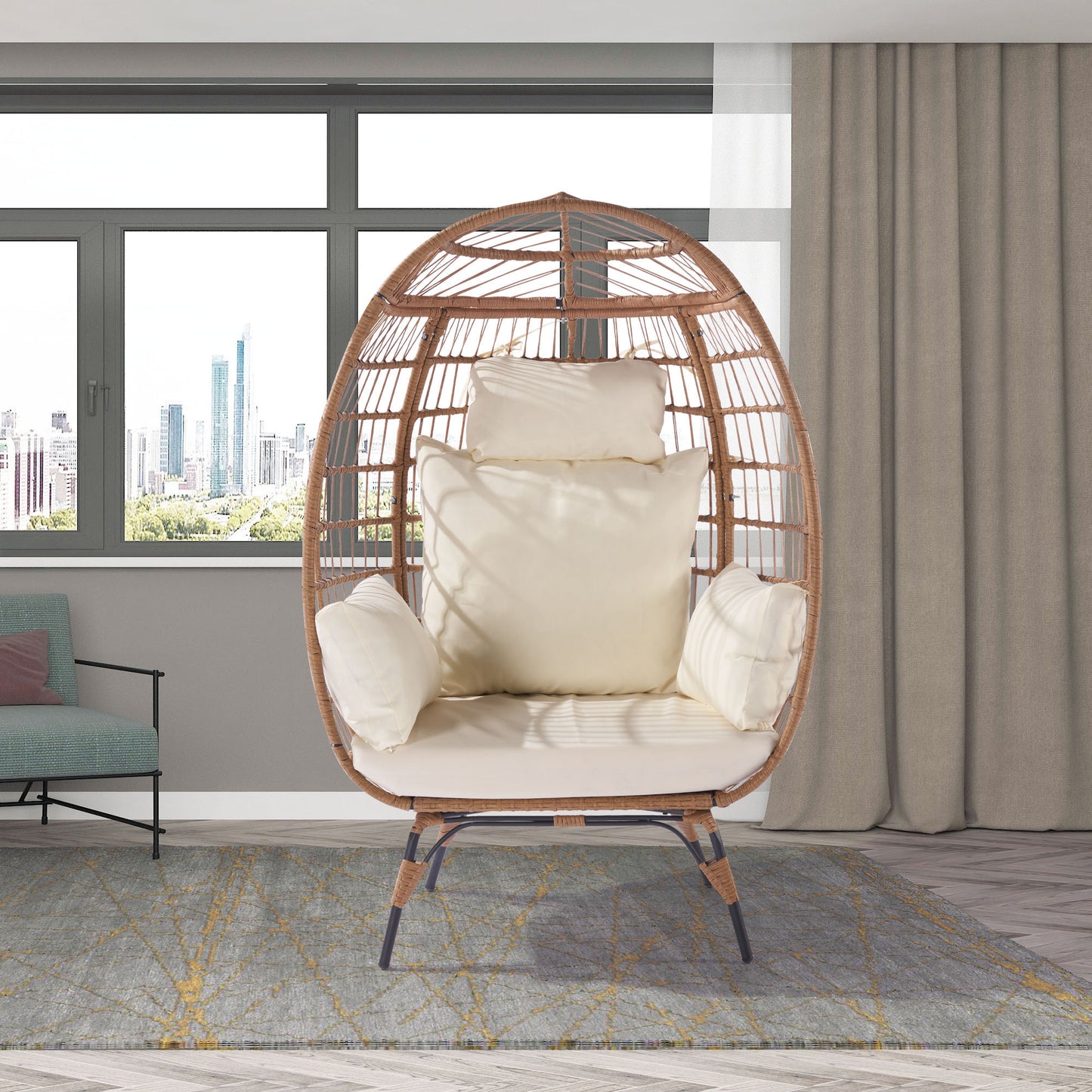 Wicker Egg Chair Indoor/Outdoor