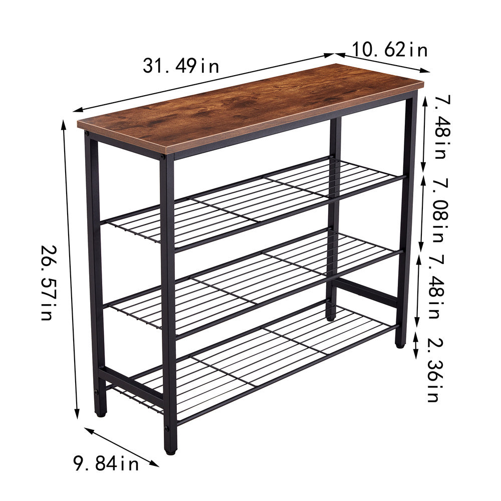 3 & 4-Tier Metal Shoe or Plant Rack