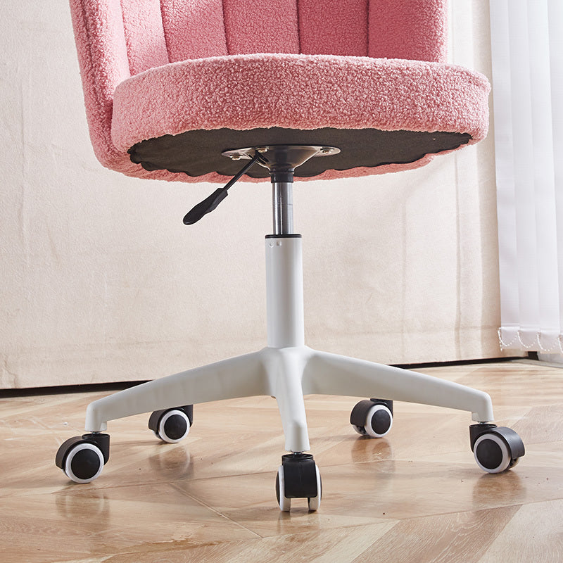 Pink Teddy Bear Plush Adjustable Desk Chair