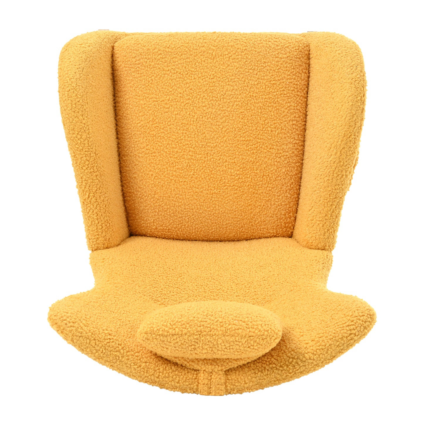 Yellow Fabric Rocking Chair