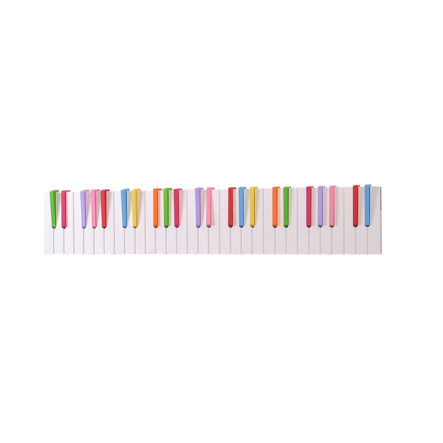 Wall-mounted Hooks Rainbow Piano Design