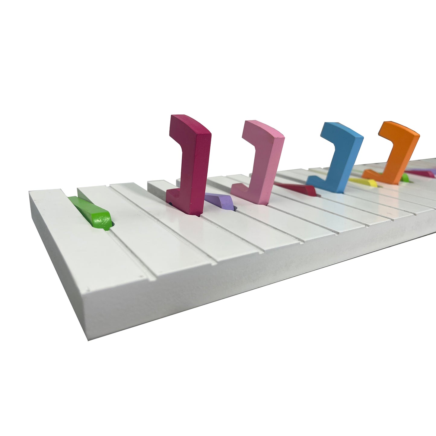 Wall-mounted Hooks Rainbow Piano Design