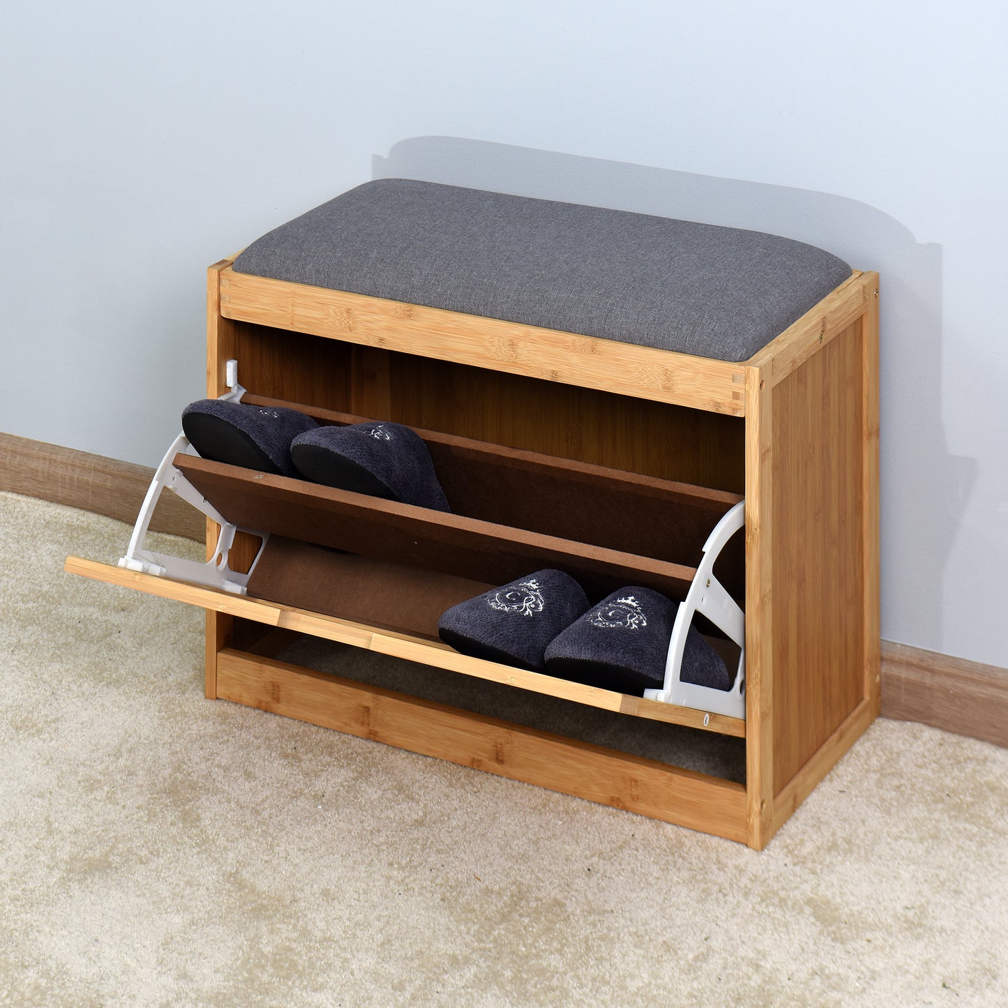 Bamboo Shoe Rack/Storage Bench