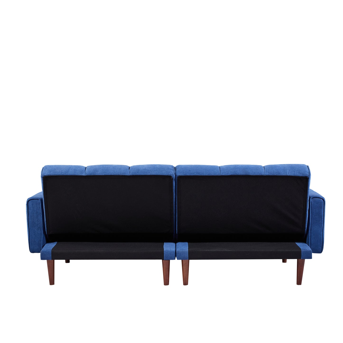 Blue Convertible Futon Sofa Bed