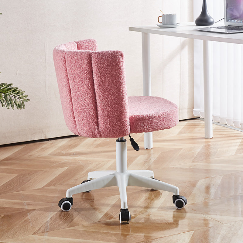 Pink Teddy Bear Plush Adjustable Desk Chair