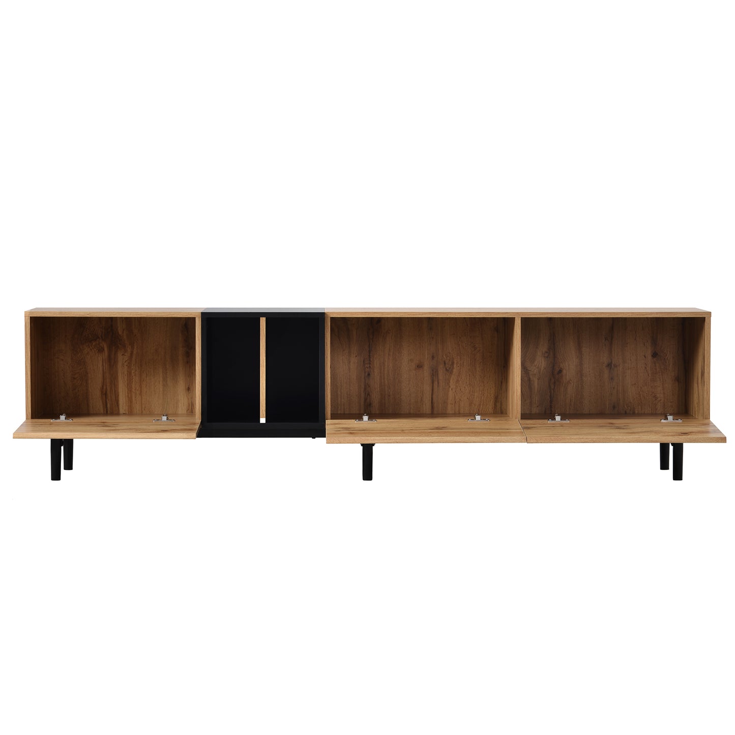 Modern Wood Finish TV Stand/Media Console Table