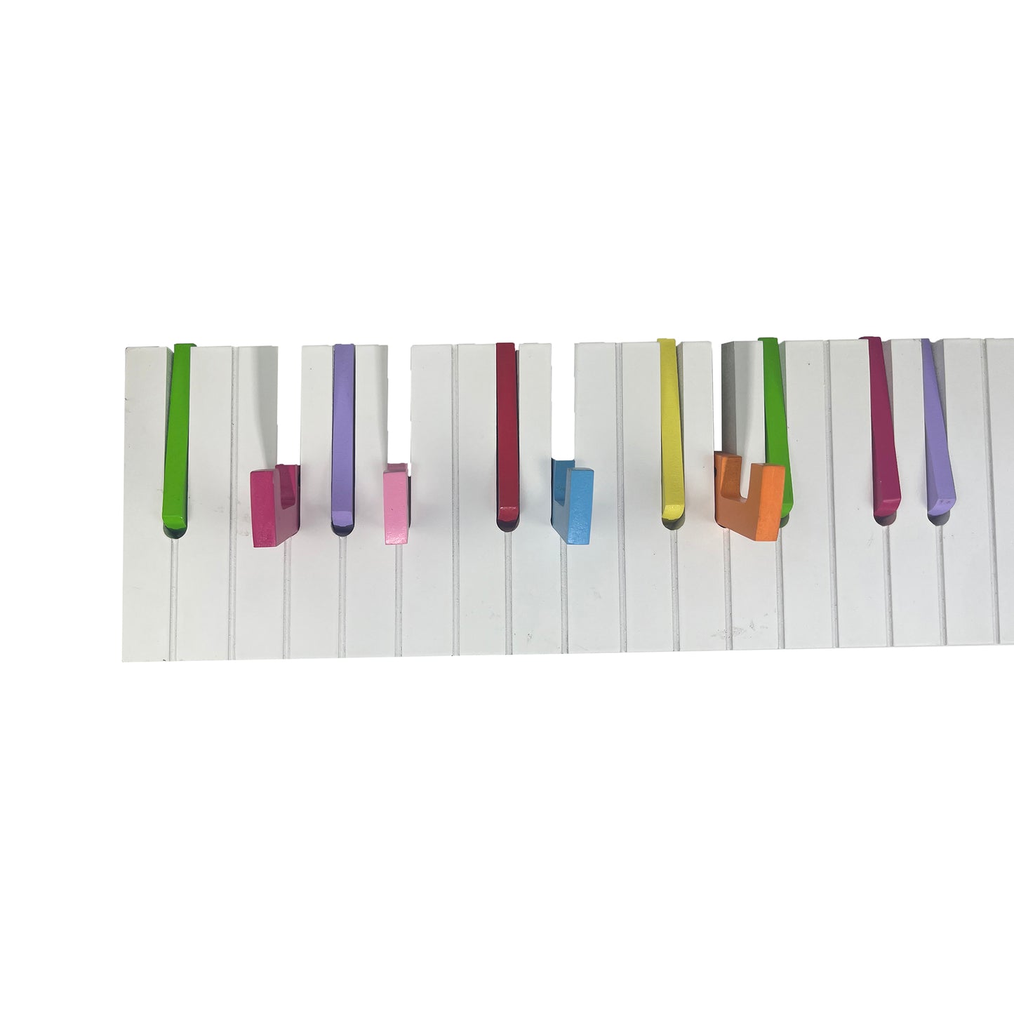 Wall-mounted Hooks Rainbow Piano Design