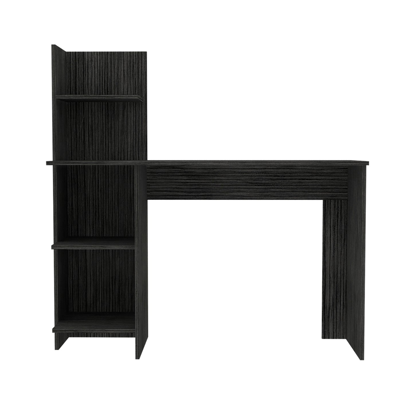 4-Shelf Writing Desk Smokey Oak