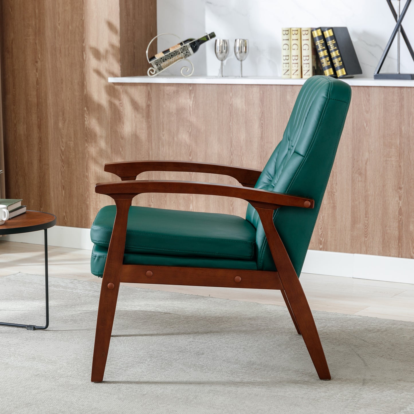 Green Mid Century Modern Armchair