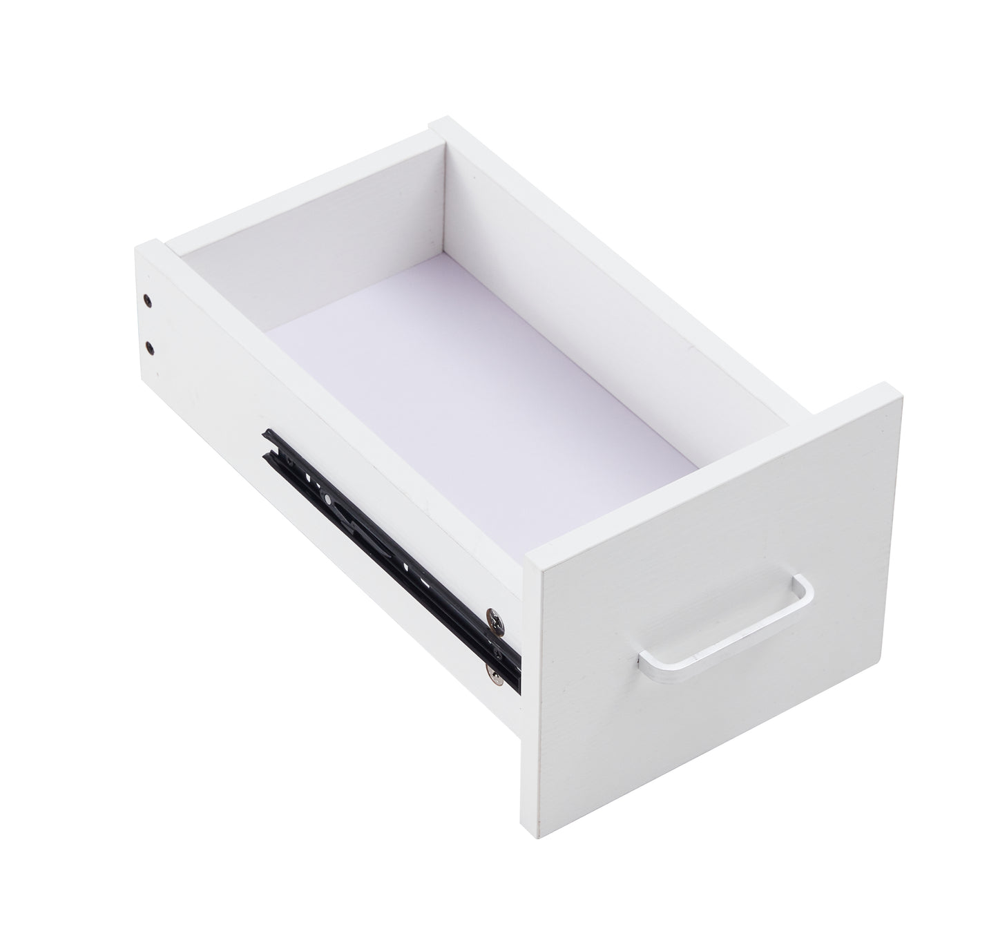 White Home Office Desk Table with Storage