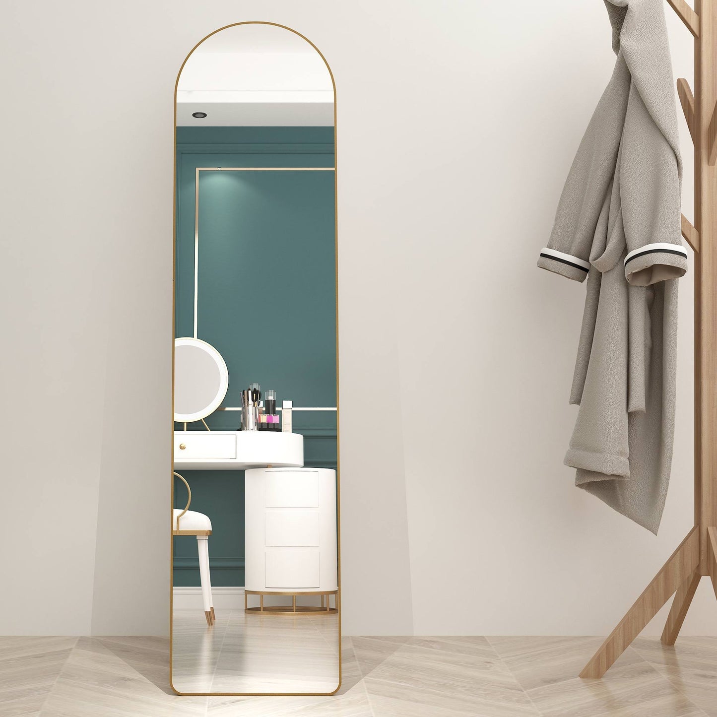 Arched Full-Length Wall Mirror