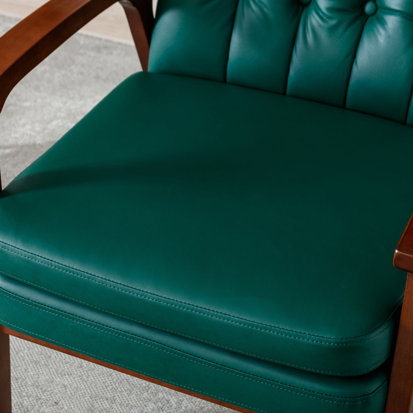 Green Mid Century Modern Armchair