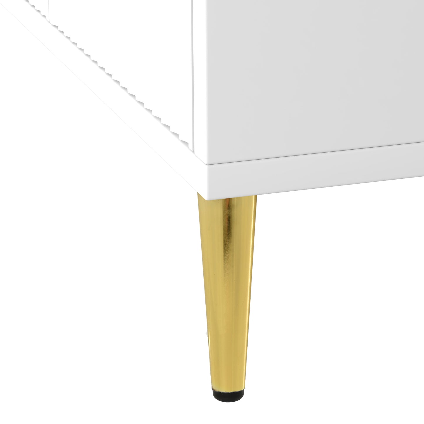 Modern TV Stand with 5 Champagne Legs