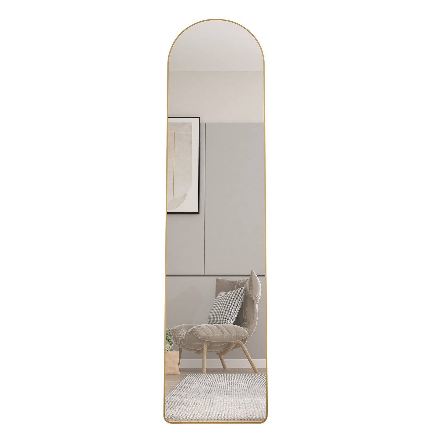 Arched Full-Length Wall Mirror