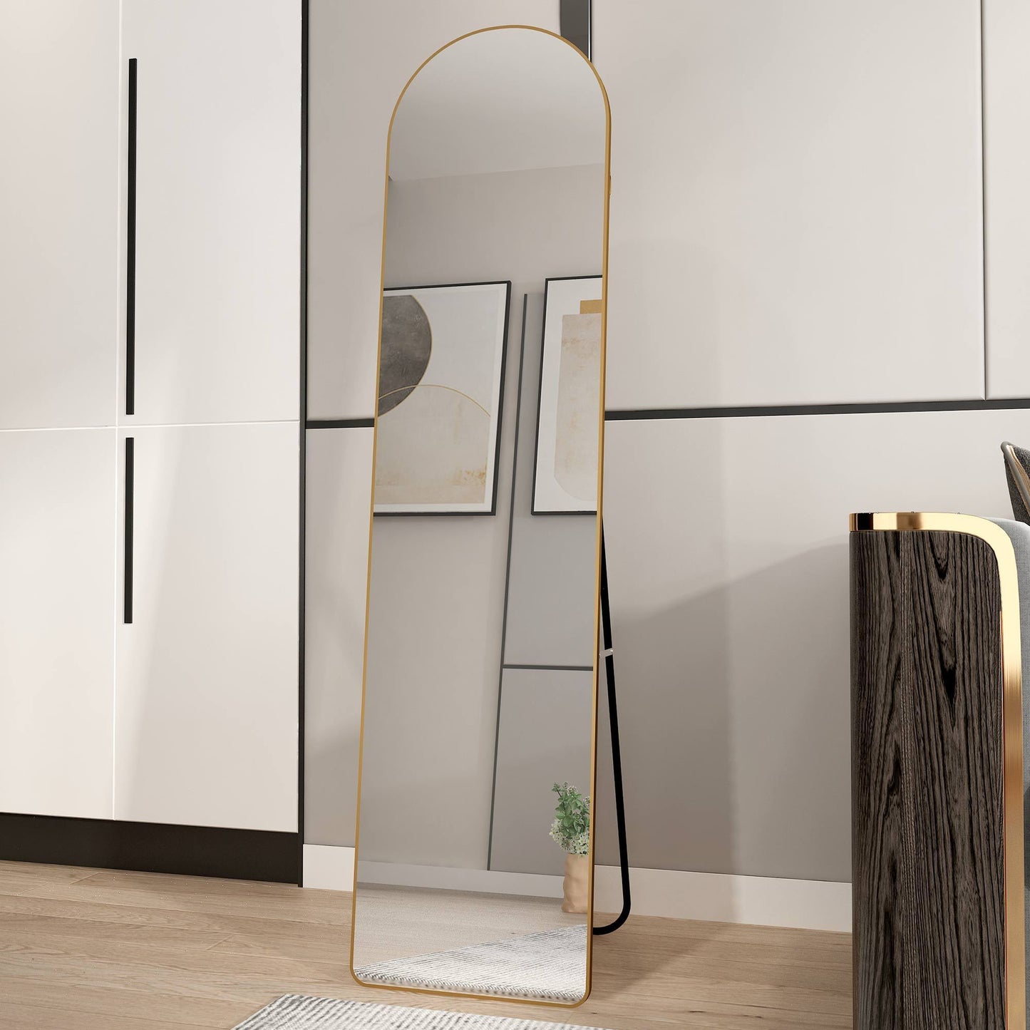 Arched Full-Length Wall Mirror