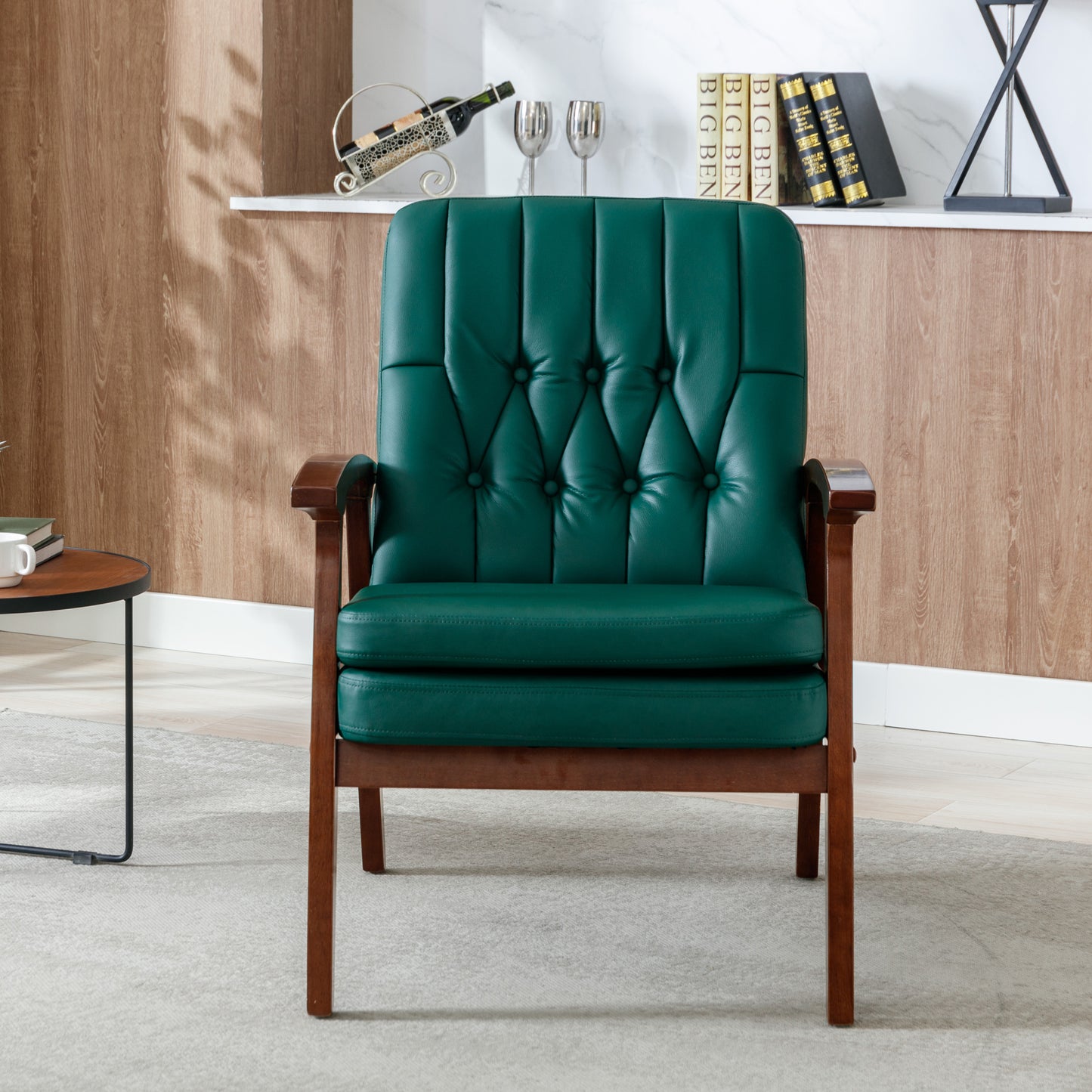 Green Mid Century Modern Armchair