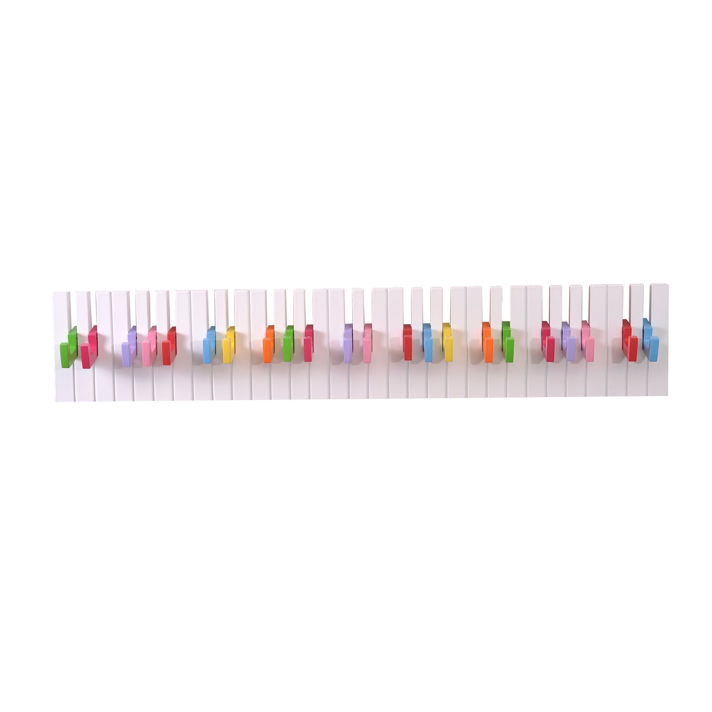 Wall-mounted Hooks Rainbow Piano Design