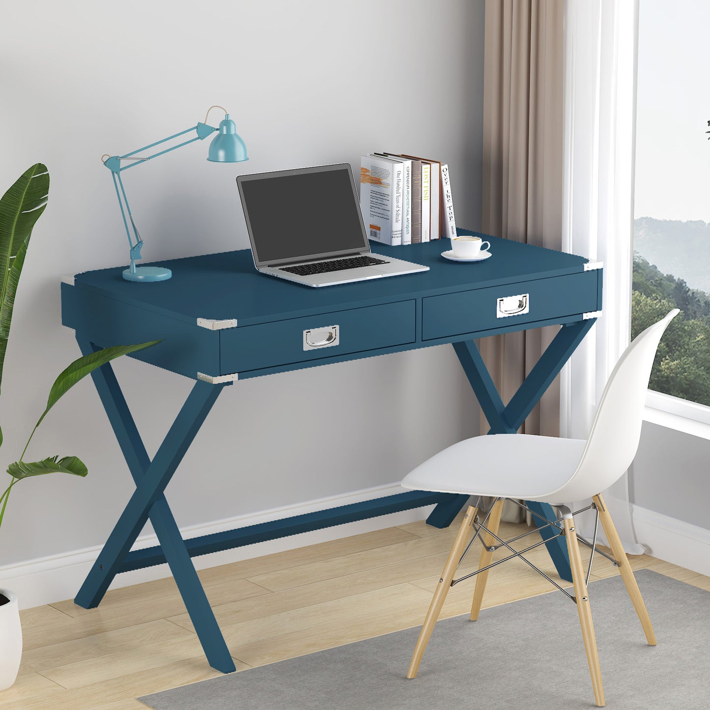 Blue Home Office Desk