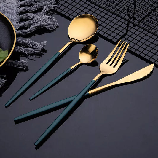 Gold Dinnerware Set