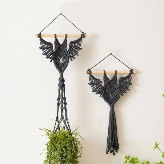 Woven Bat Hanging Planter