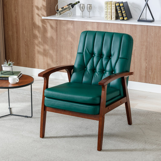 Green Mid Century Modern Armchair